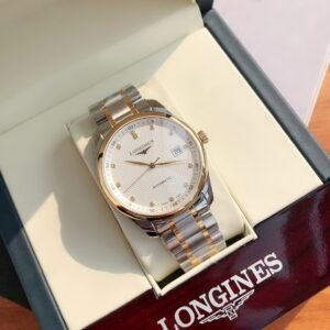 Longines Master Collection Men's Automatic Watch, 18K Yellow Gold & Stainless Steel Two-Tone Bracelet, Diamond Dial, Date Display, Swiss Made Luxury Business Dress Watch