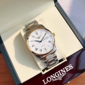 Longines Master Collection Men's Automatic Watch, 18K Yellow Gold & Stainless Steel Two-Tone Bracelet, Roman Numeral Dial, Date Display, Swiss Made Luxury Business Dress Watch
