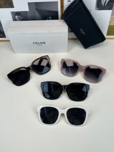 Celine Classic Square Sunglasses, Model CL40058F, 56mm Lens, 100% UV Protection, Luxury Acetate Eyewear for Men & Women