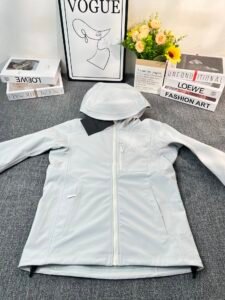 Arc'teryx Gamma MX Hoody Women's Windbreaker, Light Grey, Water-Resistant Softshell Jacket, Fleece-Lined, Outdoor Hiking Coat