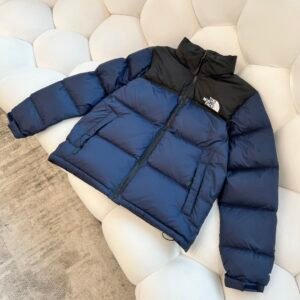 The North Face Men's 1996 Retro Nuptse 700 Fill Down Jacket, Navy Blue/Black, Puffer Insulated Winter Coat